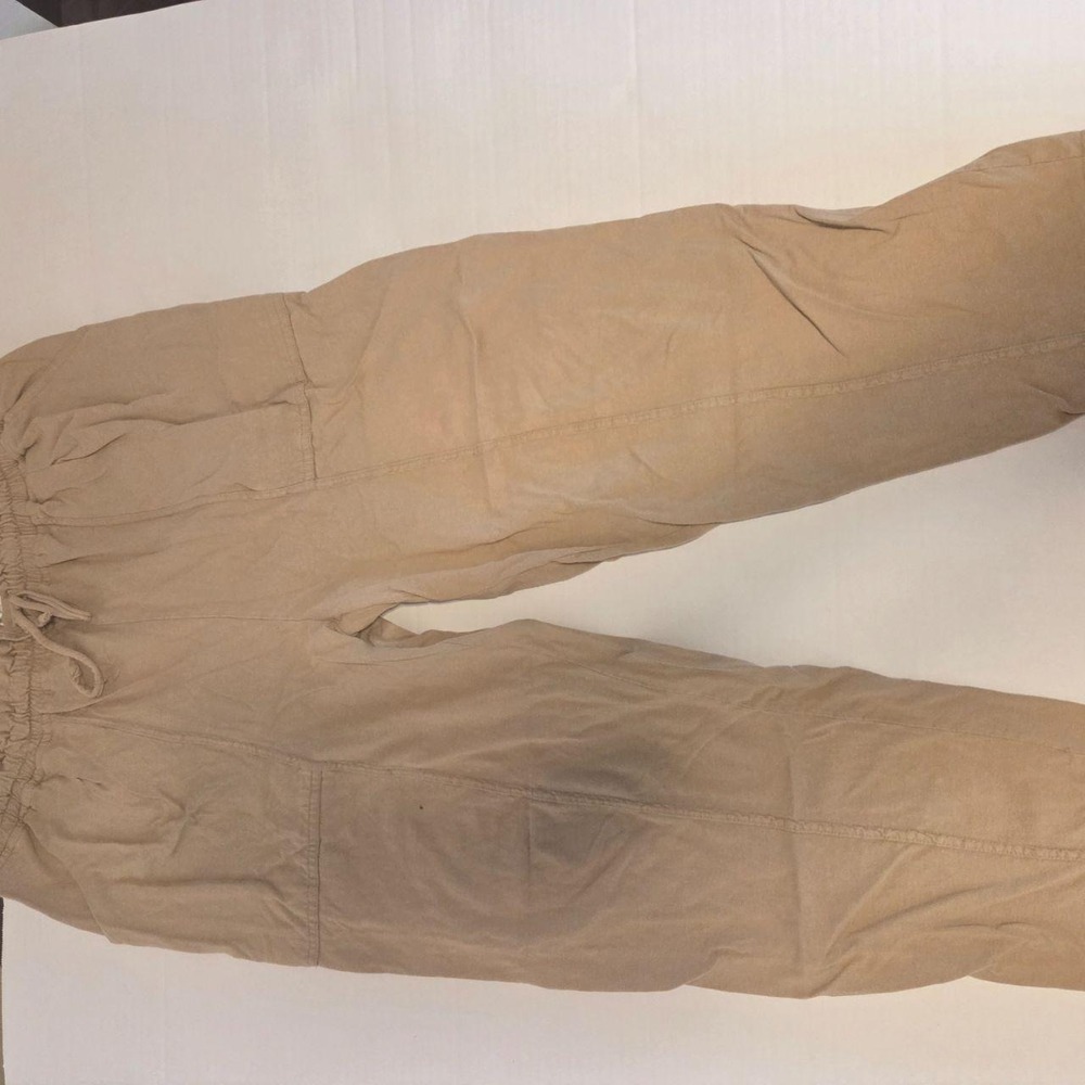 Vintage Kikomo Authentic Tan Cargo Joggers‎ Pants Size 18